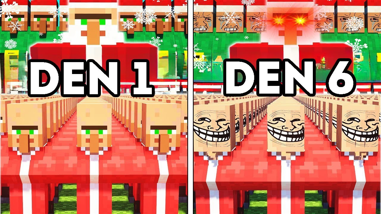 100 Vesničanů Musí Zachránit Vánoce v Minecraftu!