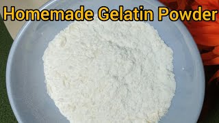 How to make gelatin at home || Homemade gelatin powder screenshot 2