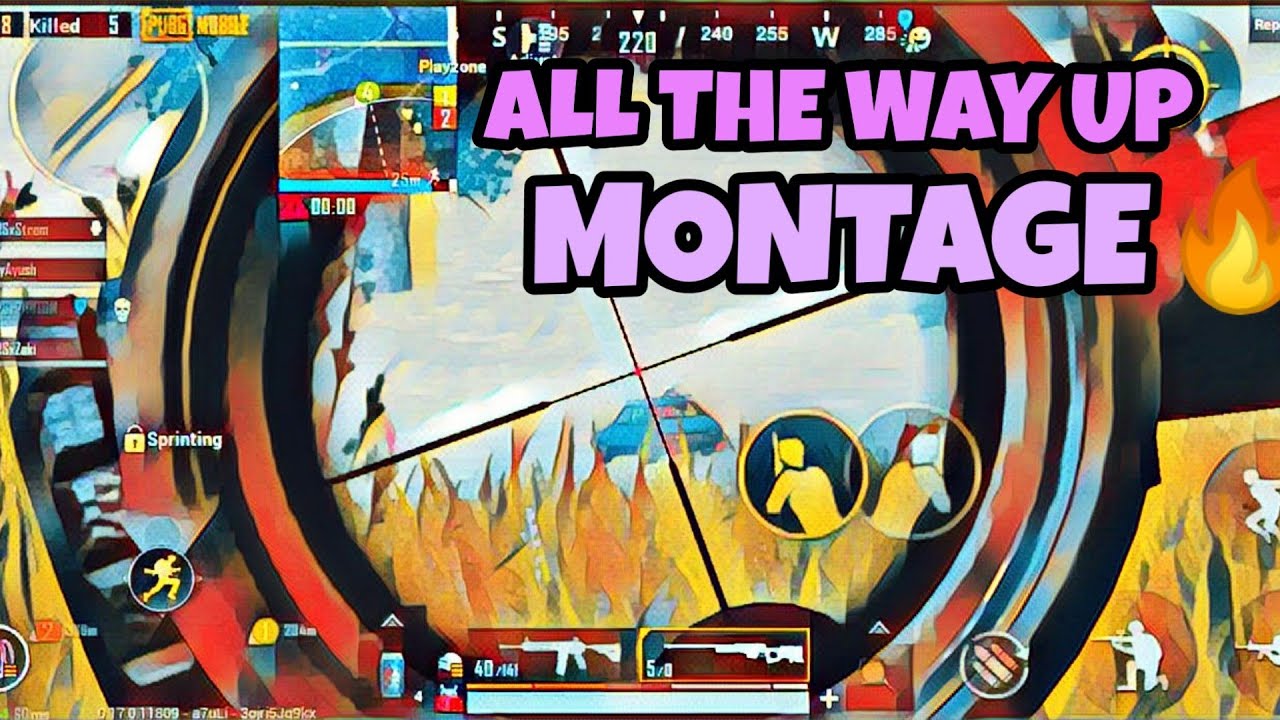 | ALL THE WAY UP🔥🔥 | PUBG MOBILE MONTAGE | HUNTER GAMER |