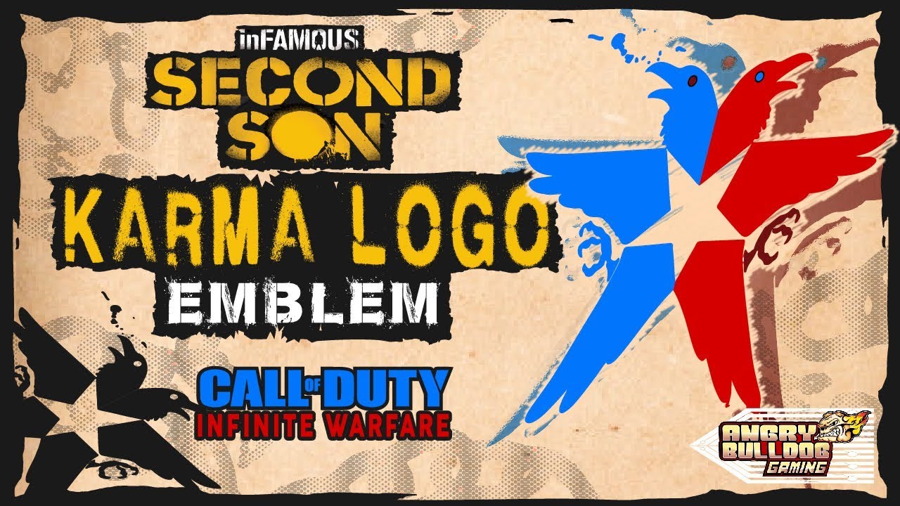 COD-IW INFAMOUS SECOND SON KARMA LOGO EMBLEM | 1080P best cod emblem tutorials