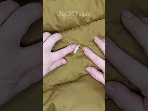 Hole in Puffer Jacket? 30 Second Fix!