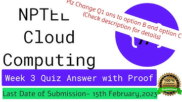 NPTEL Cloud Computing week 3 Quiz answers with proof of each answer