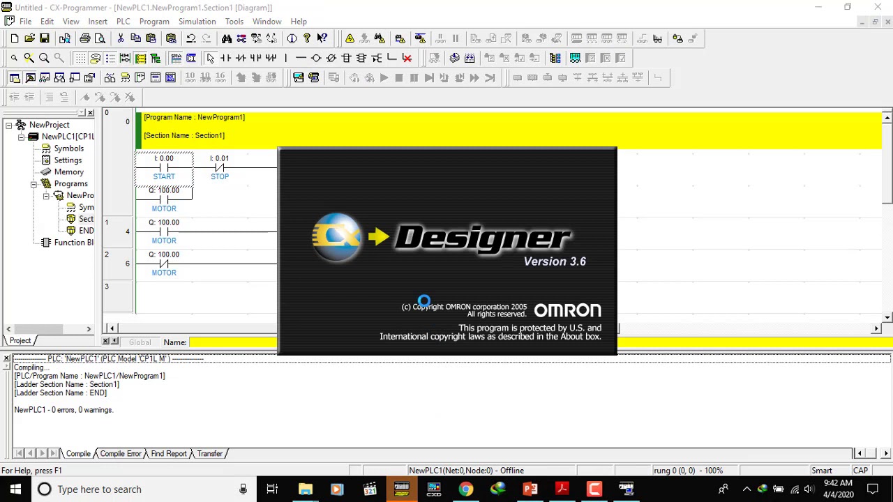 Simulasi DOL Starter Menggunakan CX Programmer - YouTube