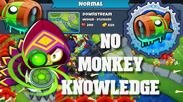 Bloonarius Normal Tutorial - No Monkey Knowledge, No Abilities, No RNG - Downstream (BTD6)