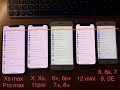 РЕАЛЬНОЕ сравнение размеров экранов iPhone 12 mini vs 7 vs 6s+, vs 11 pro, vs Xs max