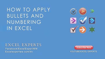 Numbering and bullet-ting in excel | Excel Experts