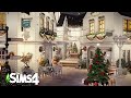 Christmas Shopping Alley | The Sims4 Stop Motion Build | NoCC |【シムズ４建築】