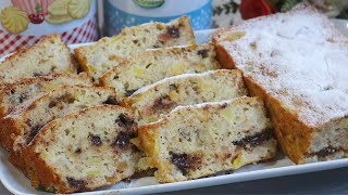 Maravilhoso Bolo de Frutas Com Maça, Banana, Pera e Chocolate