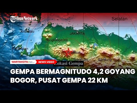 Gempa Bermagnitudo 4,2 Goyang Bogor, Pusat Gempa 22 KM dari Kabupaten Bogor