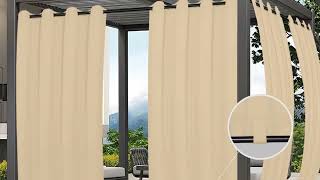 Transform Your Outdoors! Waterproof & Windproof Outdoor Curtains for Patio & Gazebo 🏡✨