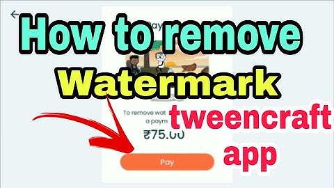 How to remove *watermark* in tweencraft app | tweencraft app mai watermark kaise remove kare