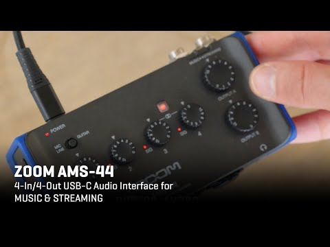 Zoom AMS 44 Audio Interface for Music & Streaming