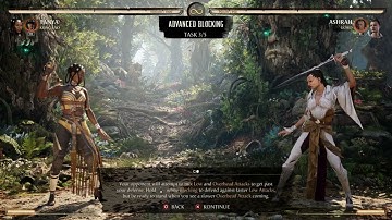 Mortal Kombat 1 - Tutorial Defense (Advance Blocking) Complete All Tasks: Block Overhead Attacks etc