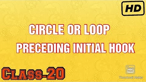Chapter 13|Circle or Loop preceding initial hook|Class-20