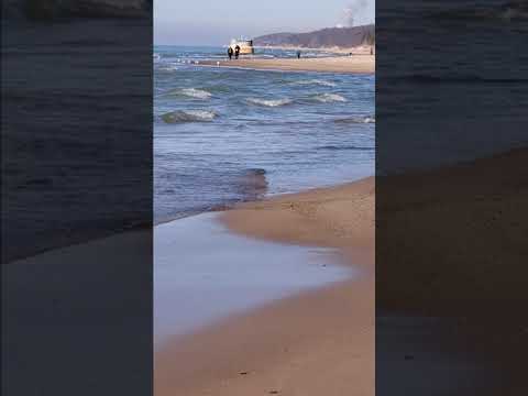 Weko beach Lake Michigan Sunny Date visit on Feb 26, 2023