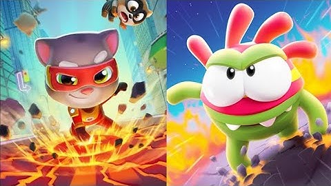 Talking Tom Hero Dash vs Om Nom Run - Tom vs Om Android iOS Gameplay WARASOFEC