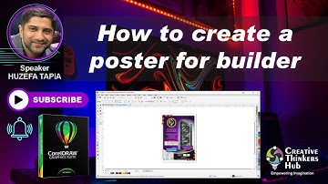 How to create a poster for a builder | CorelDraw tutorials | Creative Thinkers Hub | Huzefa Tapia
