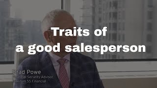 Traits of a good salesperson