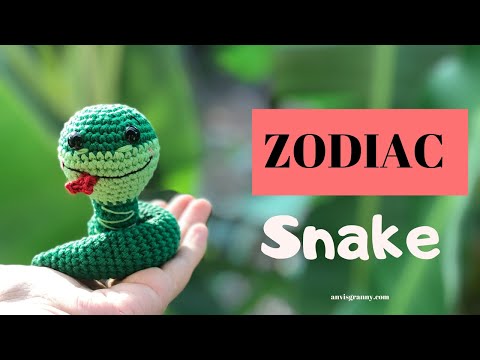 Free snake crochet pattern - Gathered