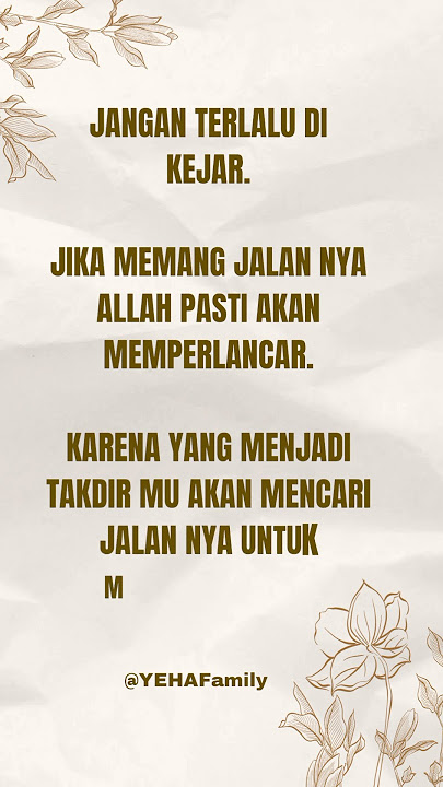 KATA BIJAK MENERIMA APA ADANYA