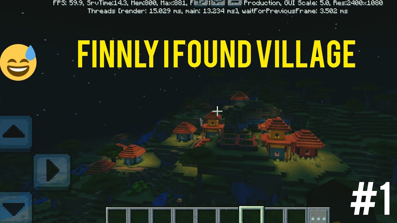 finnally i found a village 🛖 in Minecraft - YouTube