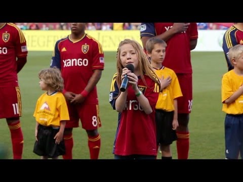 11-year-old Lexi Walker sings National Anthem at Real Salt Lake Game