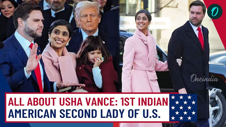 Usha Vance: From Yale Romance to 1st Indian-American Second Lady as J.D Takes Oath as Vice President