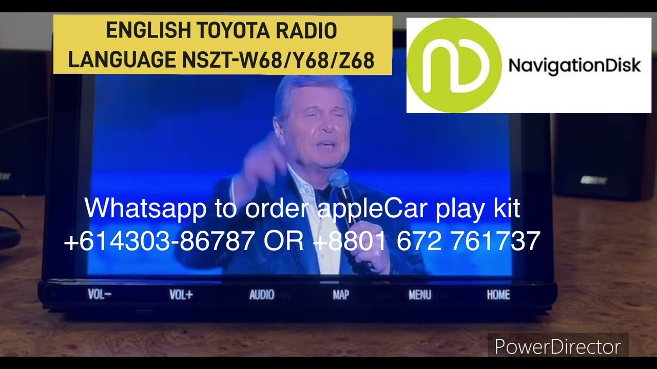 TOYOTA NSZT-Y68T Android English Map navigation - Apple Car play