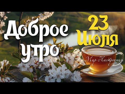 Доброе летнее утро открытка 💛 С ЛЮБОВЬЮ И ВНИМАНИЕМ ПРИНИМАЙ ПОЖЕЛАНИЕ