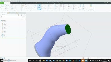How to design knife 3D model using PTC Creo style feature. PART 1