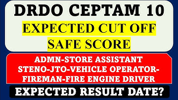 DRDO CEPTAM 10 EXPECTED CUT OFF| POST WISE SAFE SCORE FOR SELECTION!