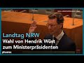 Landtag NRW: Wahl von Hendrik Wüst zum neuen Ministerpräsidenten