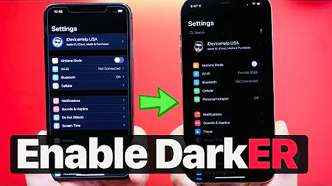 What's the purpose of dark mode on iPhone?