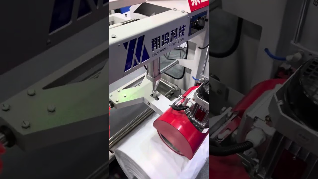 Liner inserting with ultrasonic hemming machine for pp woven sack