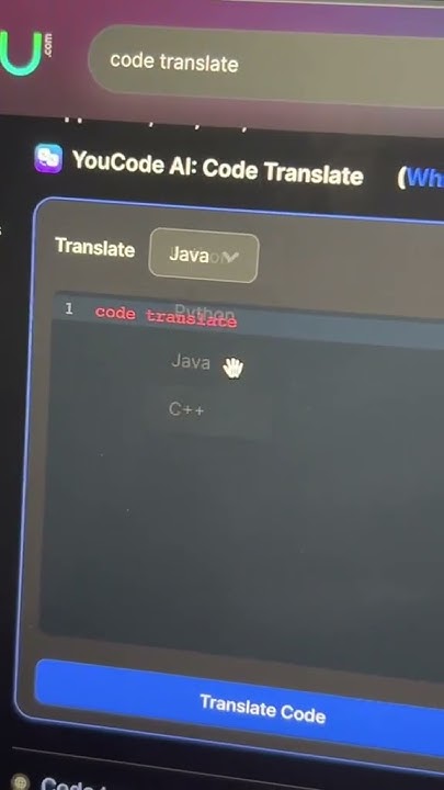 Code Translator - Translate from one coding language to another! # ...