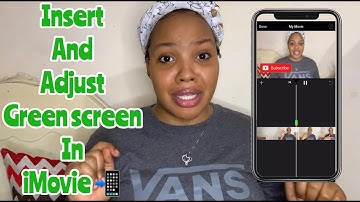 HOW TO ADD GREEN SCREEN SUBSCRIBE BUTTON IN IMOVIE USING AN  IPHONE 📲