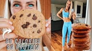 85 CALORIE COOKIES! HIGH PROTEIN LOW CALORIE RECIPE! Healthy delicious anabolic dessert