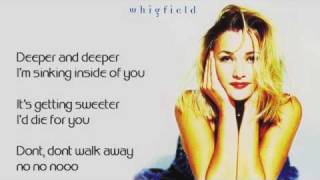 Whigfield - Don&#39;t Walk Away (With Lyrics) HQ
