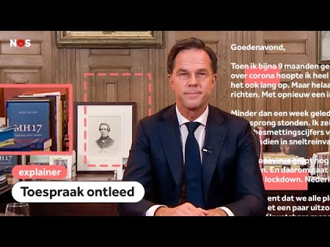 De verstopte boodschap in Ruttes lockdown-speech