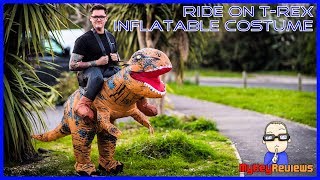 Inflatable Ride-On Dinosaur (T-Rex) Costume (2019) | Set-Up & Review | MyKeyReviews