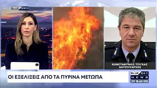 Αντιπύραρχος Κ. Τσίγκας: Πολύ δύσκολη η κατάσταση στα πύρινα μέτωπα