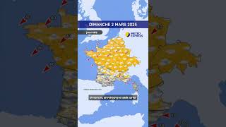 Météo du Samedi 1er au Lundi 3 Mars 2025