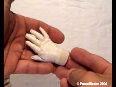 Impression de pied à la main plâtre Moule de bricolage Ensemble de