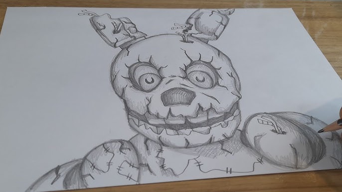 Como desenhar o foxy fnaf 2 - Como desenhar