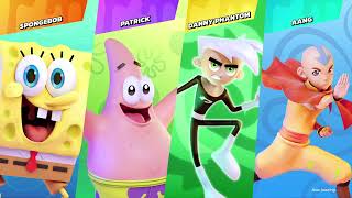 SPONGEBOB & PATRICK vs DANNY PHANTOM & AANG (Lvl 9) Hardest Difficulty! Nickelodeon All-Star Brawl. screenshot 2