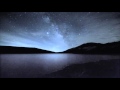 Млечный Путь .Озере Хакуба .Замедленная съемка . Вселенная Time Lapse Milky Way at Hakuba Lake