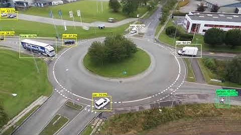 Vehicle and Pedestrian Detection on AU-AIR Dataset