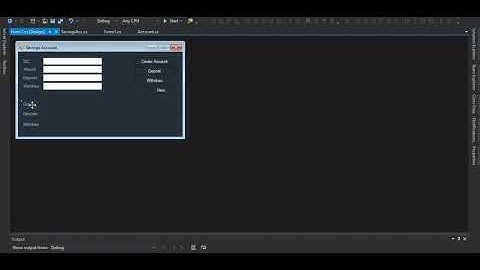 create bank account using c# class part 3