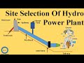 Site selection of hydro power plant