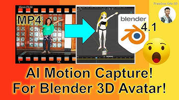 AI Video Motion Capture for Blender 3D Avatar | ThreeDPoseTracker TDPT Animation Tutorial